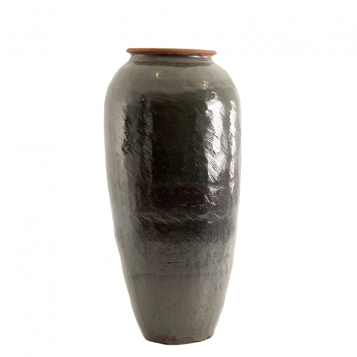 Vas decorativ unicat ceramica verde|Vase decorative coloniale [2]