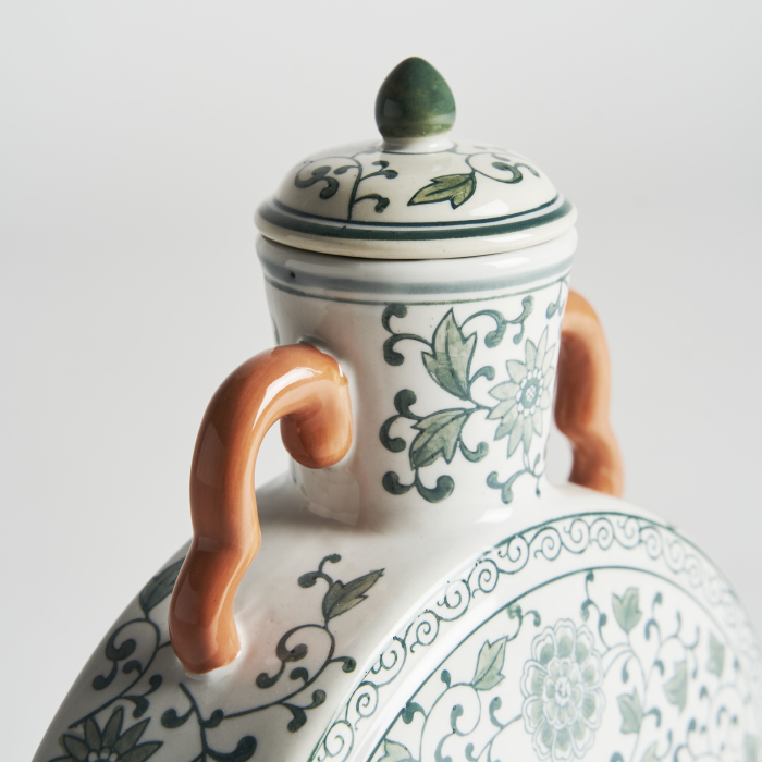 Vas decorativ ceramica verde|Vase decorative orientale [3]