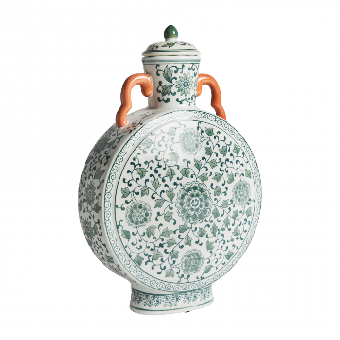 Vas decorativ ceramica verde|Vase decorative orientale [2]