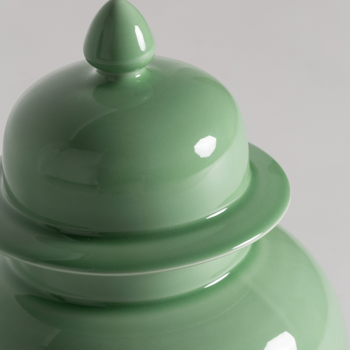 Vas decorativ provensal ceramica verde|Vase decorative elegante [2]
