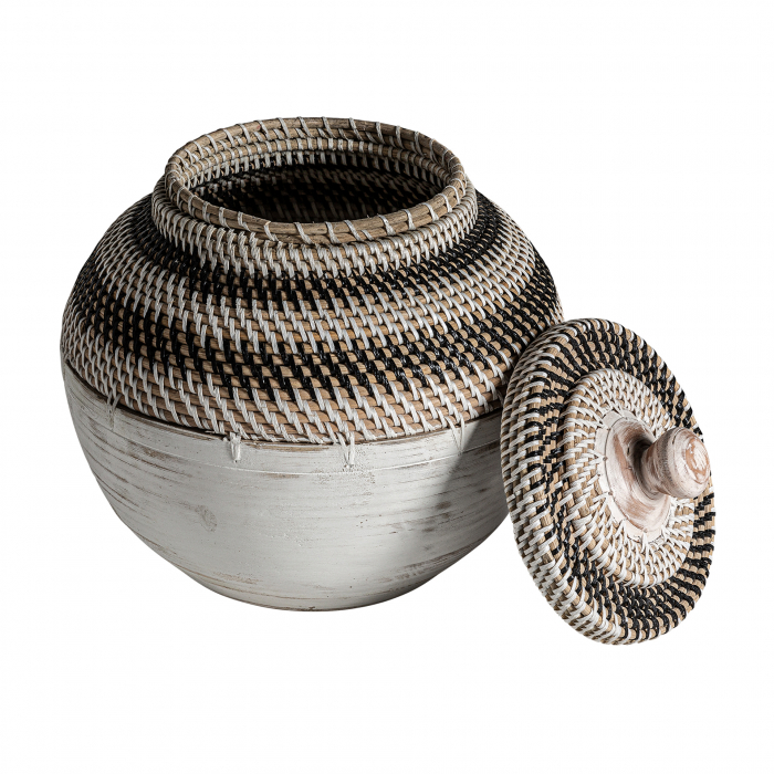Vas decorativ etnic ratan|Vaze decorative compacte [2]