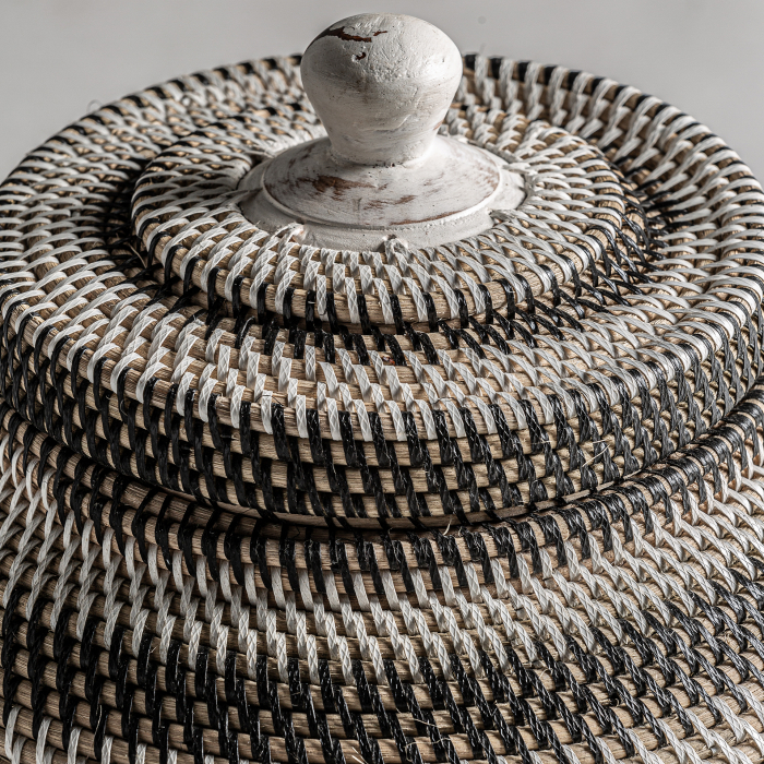Vas decorativ etnic ratan|Vaze decorative naturale [3]