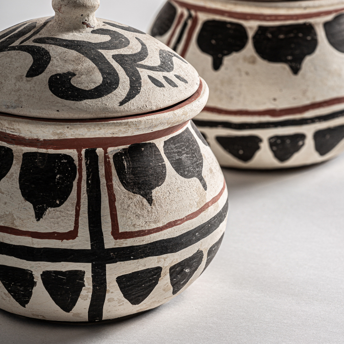 Vas decorativ Kase teracota|Vase etnice tribale [4]