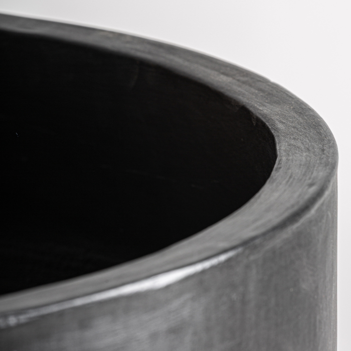 Vas decorativ mare din beton armat negru Michoux [5]