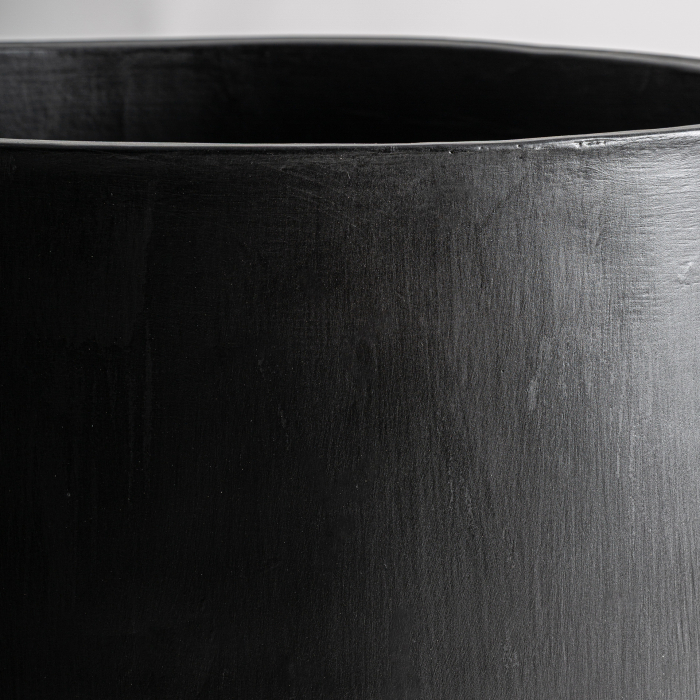 Vas decorativ mare din beton armat negru Michoux [3]