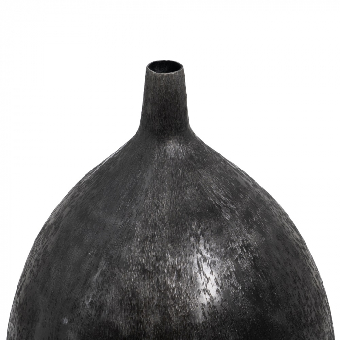 Vas negru aluminiu decor modern inalt [4]