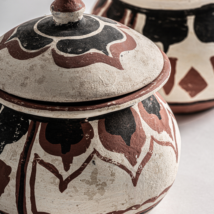 Vas etnic teracota multicolor|Vase decorative miniaturale [4]