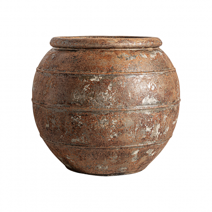 Vas decorativ unicat vintage Roger ceramica maro|Vaze decorative spectaculoase [1]
