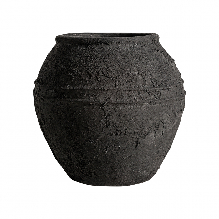 Vas decorativ vintage Kelyene ceramica neagra invechiata|Vase decorative de colectie [1]