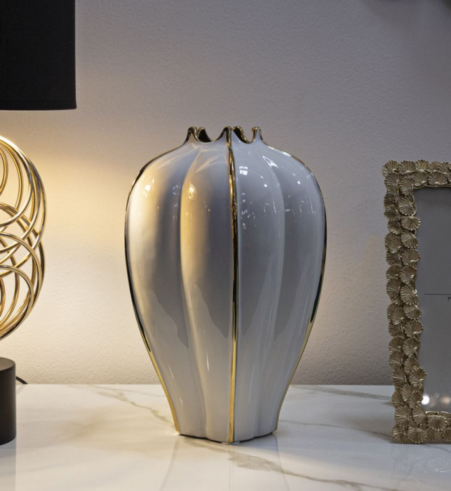 Vaza decorativa glam cu accente aurii - CreativDeco [5]