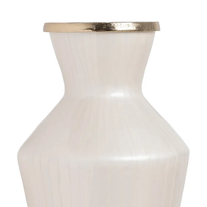 Vaza decorativa contrast alb-auriu | Decor contemporan [4]