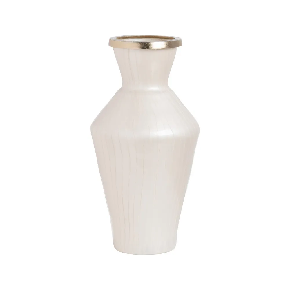 Vaza decorativa contrast alb-auriu | Decor contemporan [1]