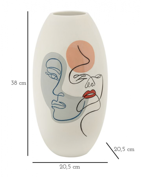 Vaza Cu Accente De Culoare CreativDeco - Decor Artistic Si Modern [6]