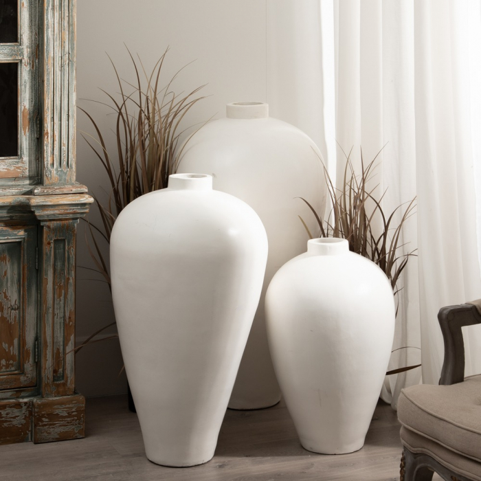 Vaza Clasica Alba CreativDeco - Decor Elegant pentru Aranjamente Florale [2]