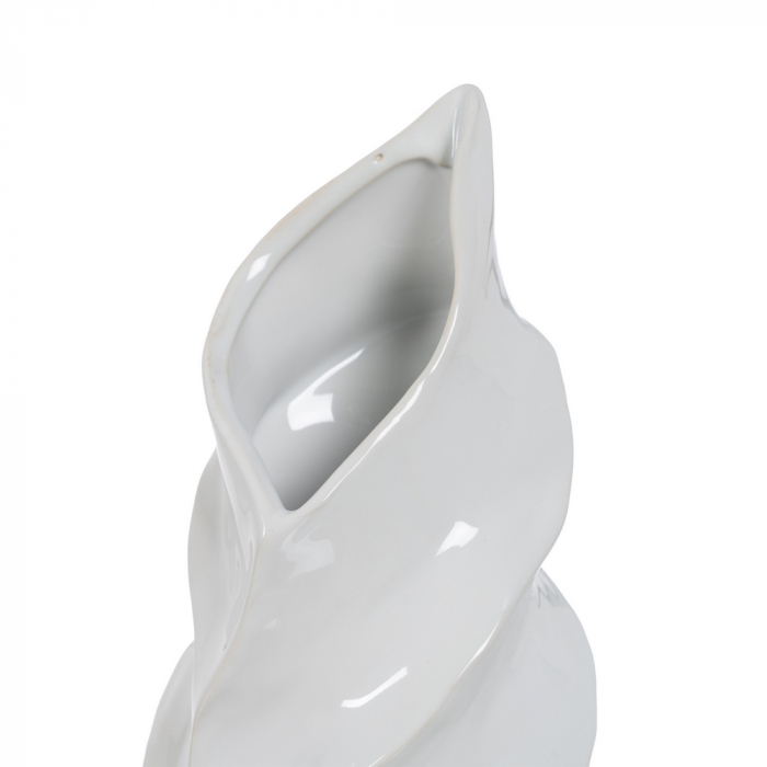 Vaza Alba Sculpturala CreativDeco - Piesa de Design pentru Flori [3]