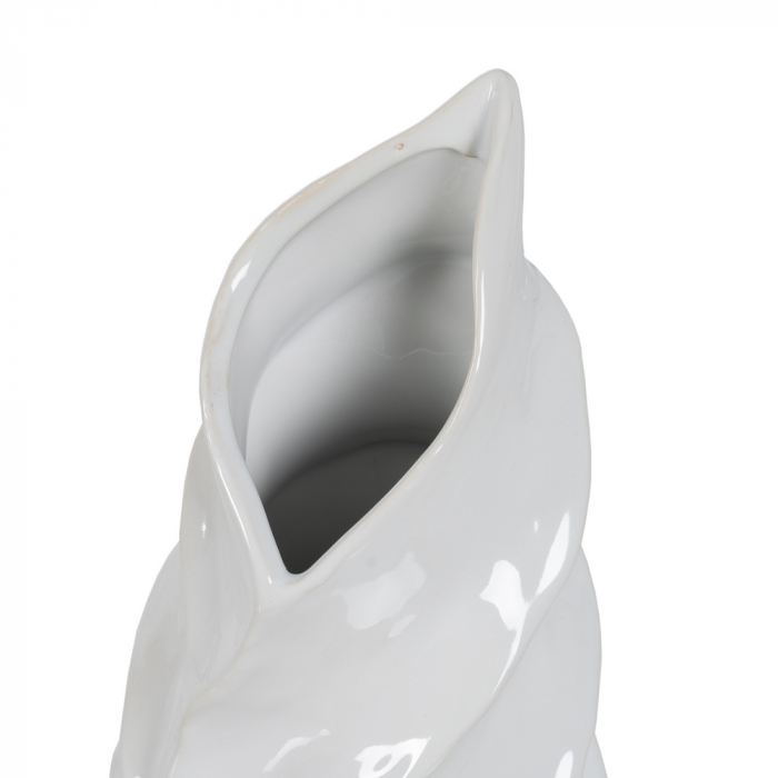 Vaza Alba Sculpturala CreativDeco - Piesa de Design pentru Flori [4]