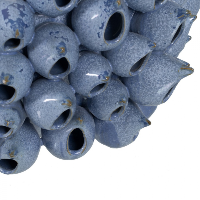 Vaza Sculpturala Albastra CreativDeco - Element Central pentru Decor Contemporan [6]
