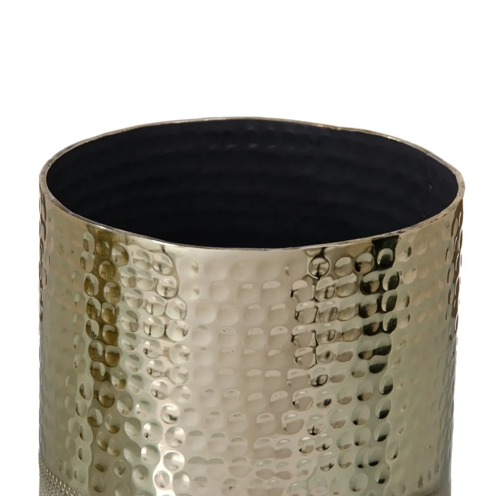 Vaza aurie cu textura unica | Accesorii decorative elegante [4]