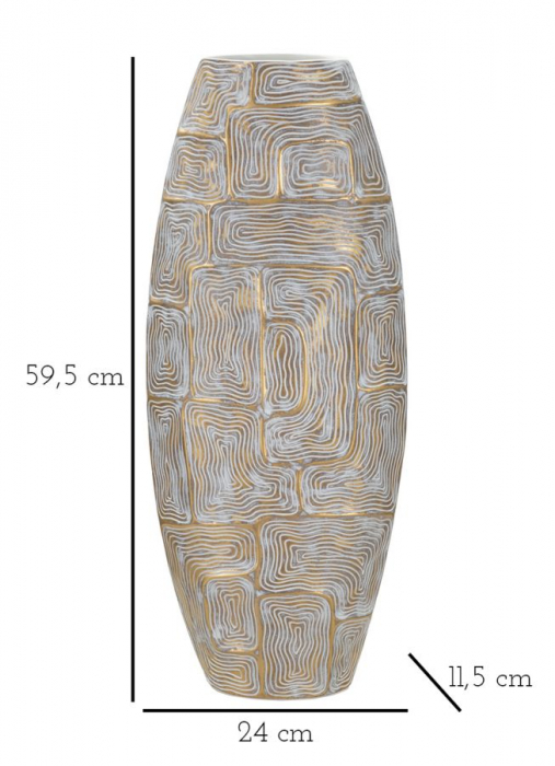 Vaza glam accente aurii CreativDeco [7]