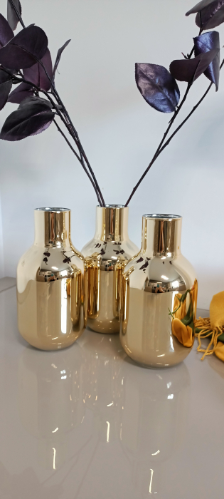 Vaza Bottle, sticla auriu - creativdeco.ro [5]