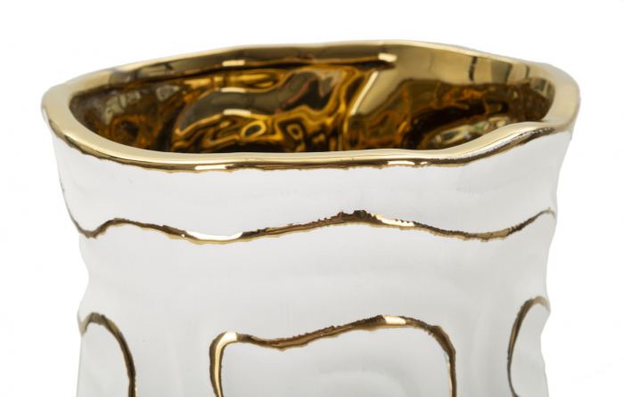 Vaza alba ceramica design abstract | CreativDeco [3]
