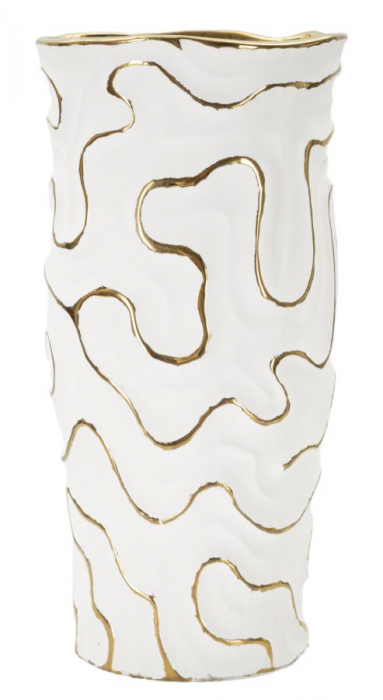 Vaza alba ceramica design abstract | CreativDeco [1]
