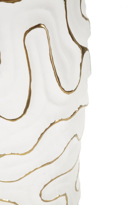 Vaza alba ceramica design abstract | CreativDeco [4]