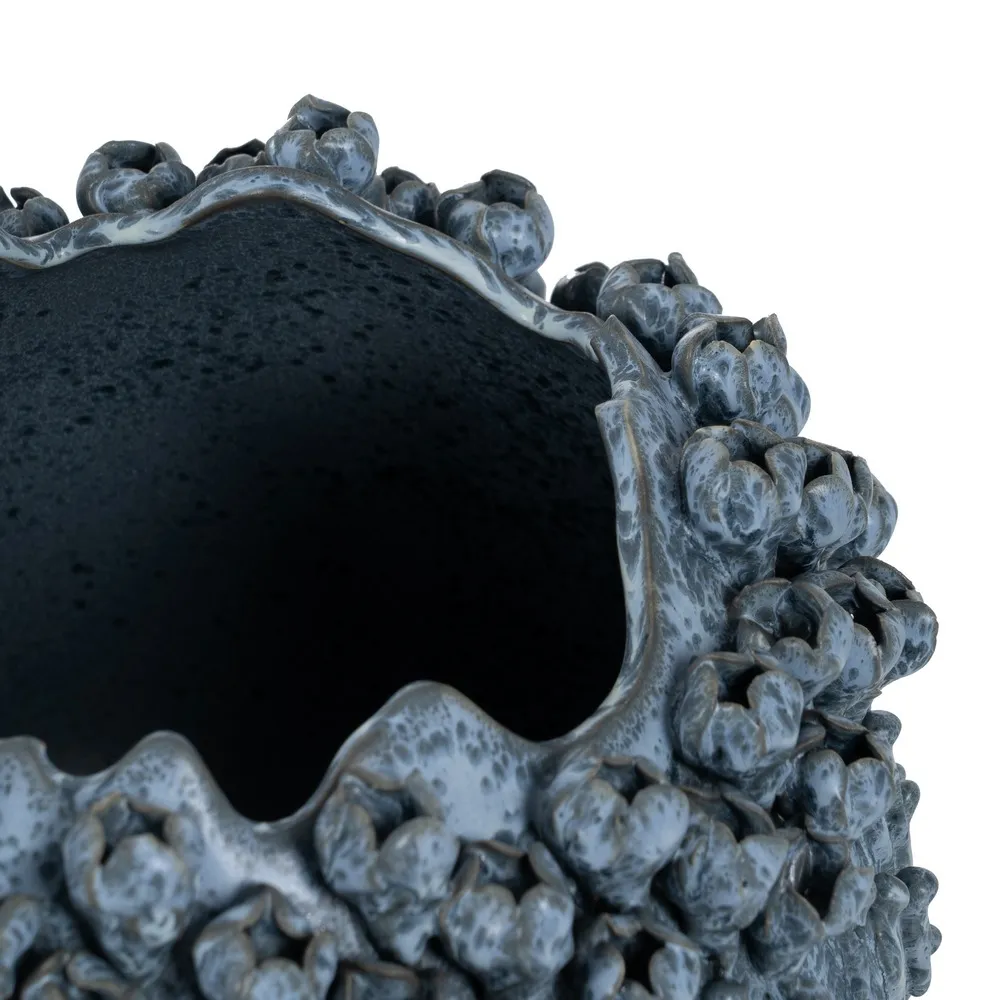 Vaza Ceramica Blue Mica, albastra - creativdeco.ro [5]