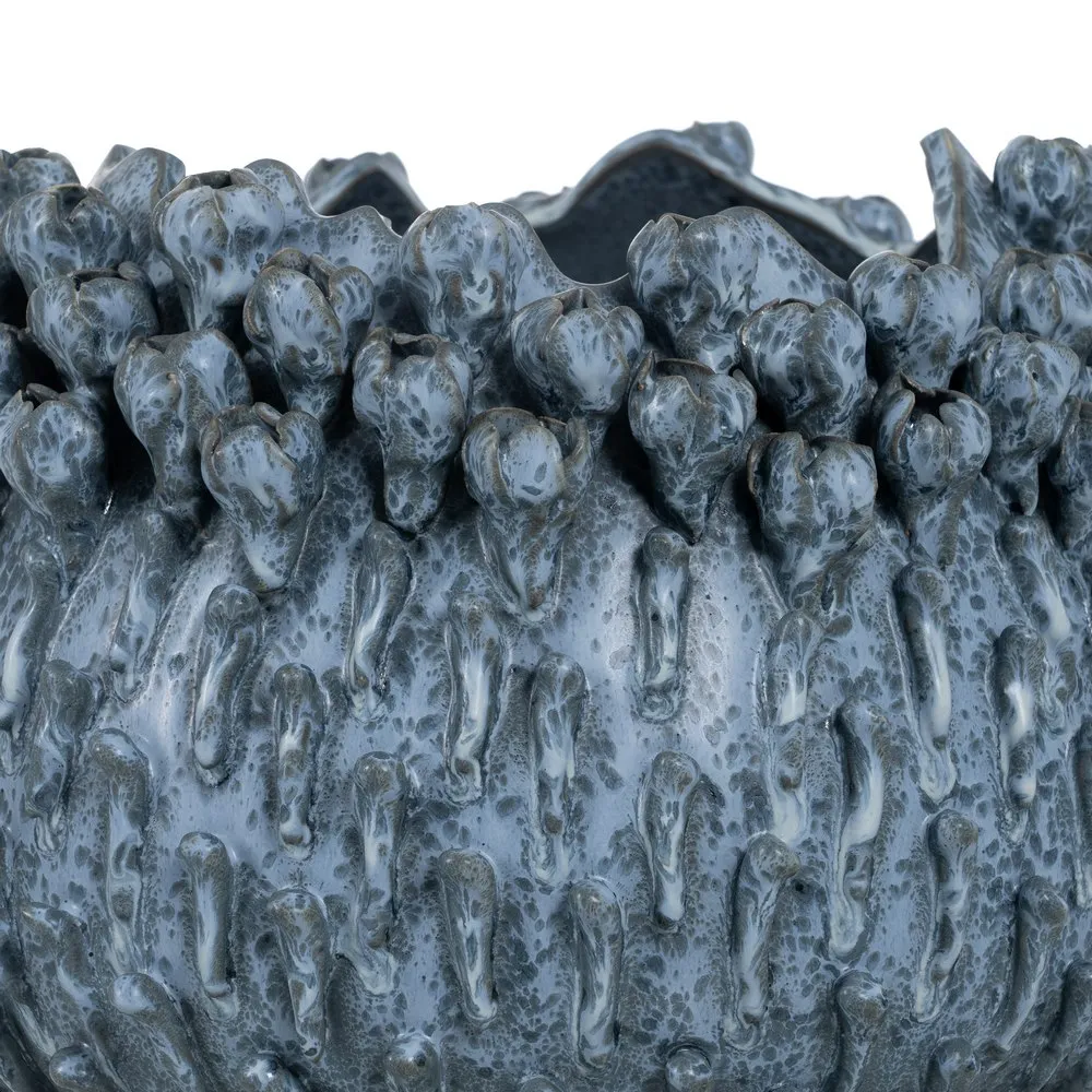 Vaza Ceramica Blue Mica, albastra - creativdeco.ro [8]