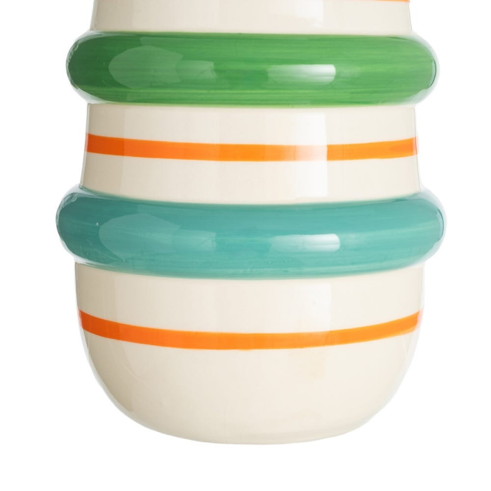 Vaza ceramica cu inele colorate zvelta [4]