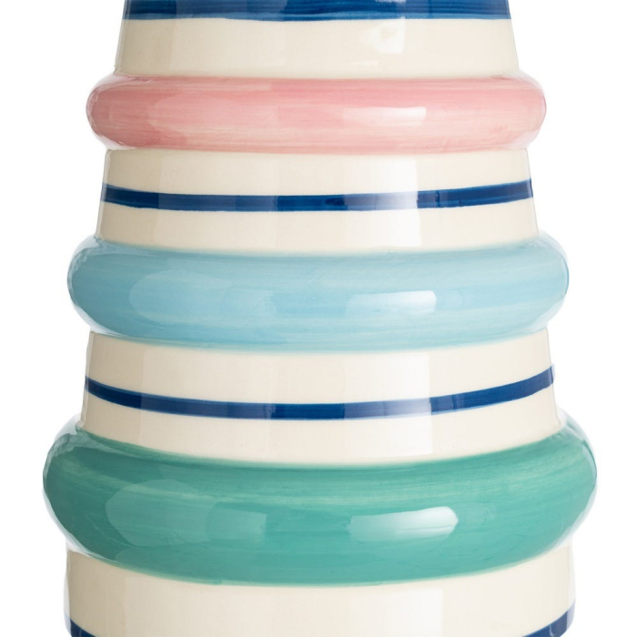 Vaza ceramica cu inele colorate tip bratari [3]