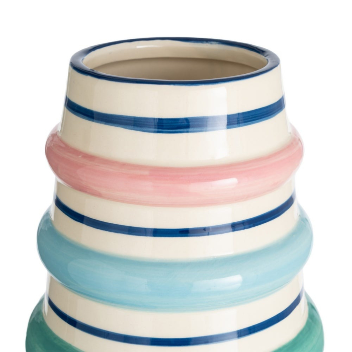 Vaza ceramica cu inele colorate tip bratari [2]