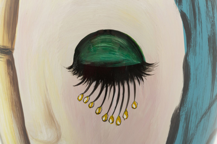 Vaza artistica CreativDeco pictura manuala aurie [2]