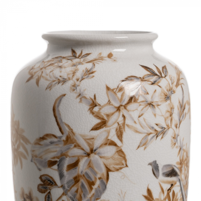 Vaza alb-maro portelan pentru decor rustic|Vaze ceramice decorative pentru interioare primitoare [4]