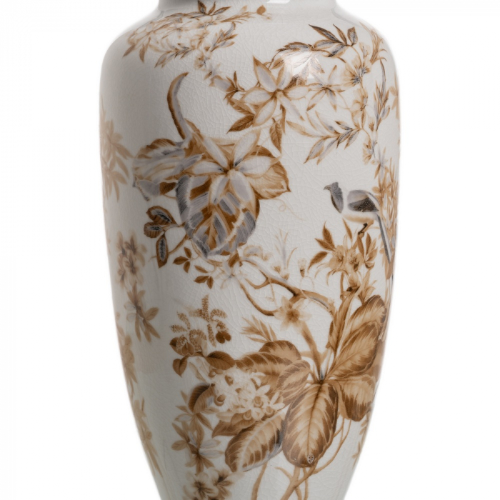 Vaza alb-maro portelan pentru decor rustic|Vaze ceramice decorative pentru interioare primitoare [5]