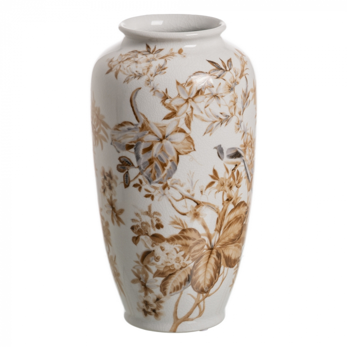 Vaza alb-maro portelan pentru decor rustic|Vaze ceramice decorative pentru interioare primitoare [1]
