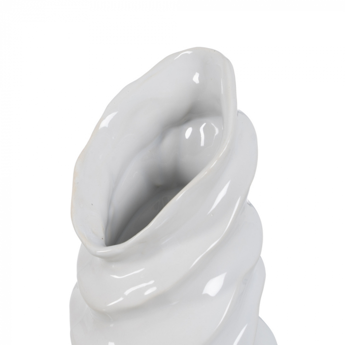 Vaza ceramica alba subtire decor nordic [3]