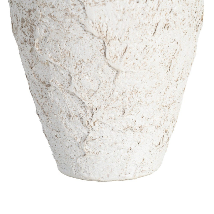 Vază decorativă albă din ceramică cu textură reliefată [4]