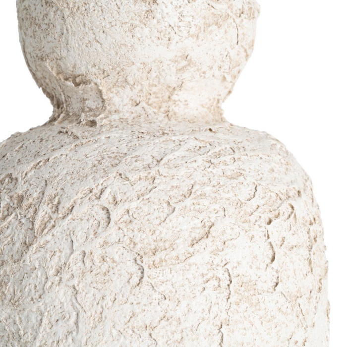 Vază decorativă albă din ceramică cu formă înaltă [3]