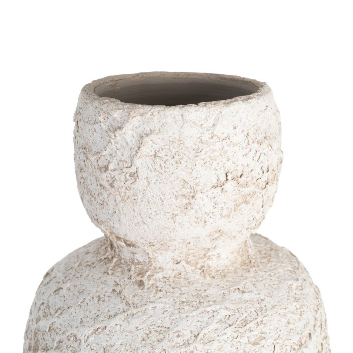 Vază decorativă albă din ceramică cu formă înaltă [2]