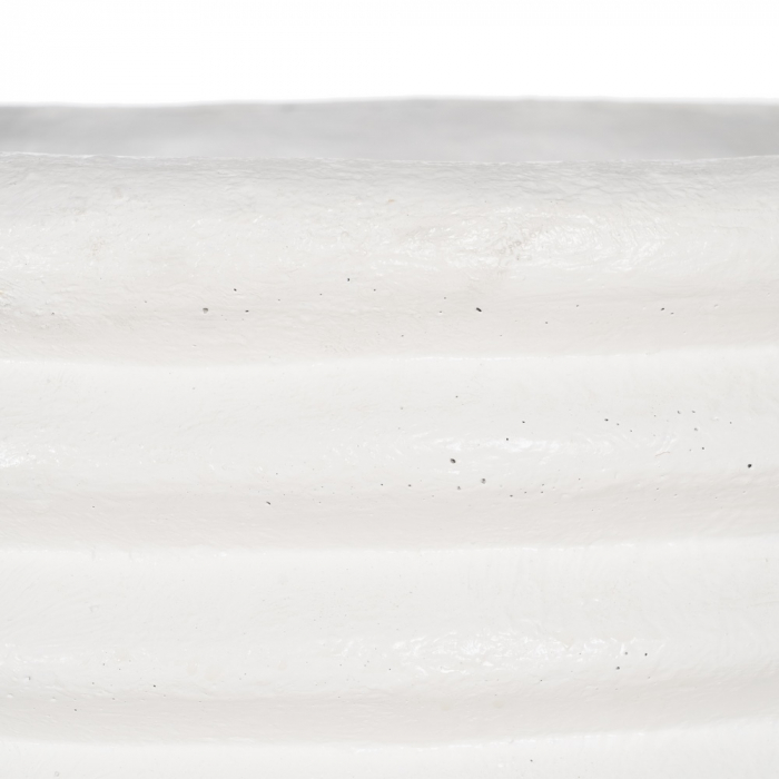 Vaza alba mare fibrociment decor contemporan [7]