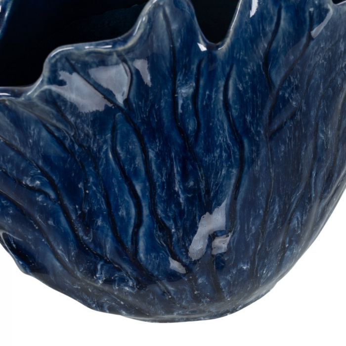 Vaza Albastra Sculpturala CreativDeco - Accent Decorativ Modern Pentru Casa [6]