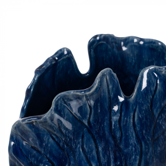 Vaza Albastra Sculpturala CreativDeco - Accent Decorativ Modern Pentru Casa [3]
