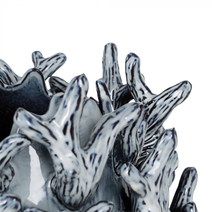 Vaza clasica ceramica albastra pentru flori|Vaze decorative pentru interioare colorate [3]