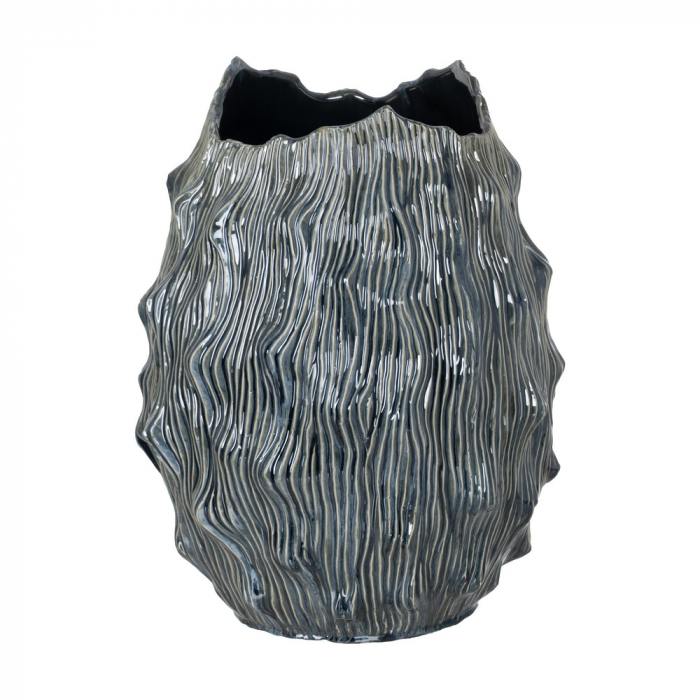 Vaza ceramica albastra mare pentru decor central|Vaze elegante pentru interioare spatioase [1]