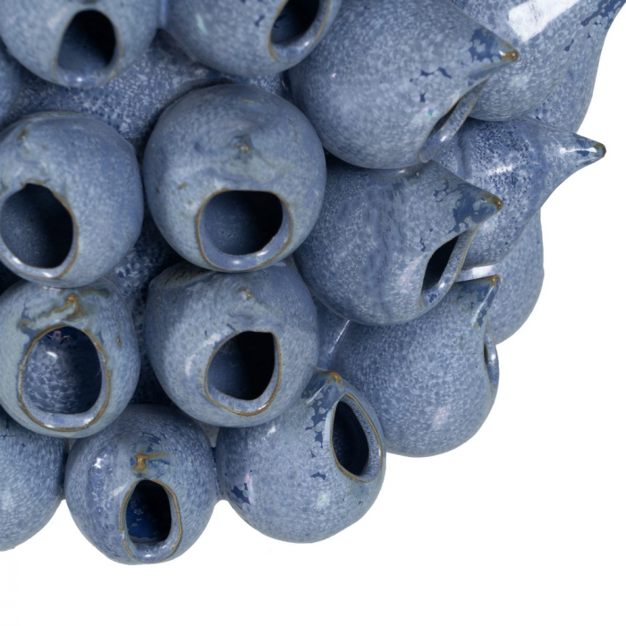 Vaza Tridimensionala Albastra CreativDeco - Detalii Sculpturale pentru Decor Interior [6]