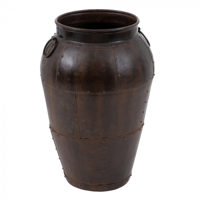 Vaza decorativa metalica cupru antichizat CreativDeco - Stil industrial pentru living [4]