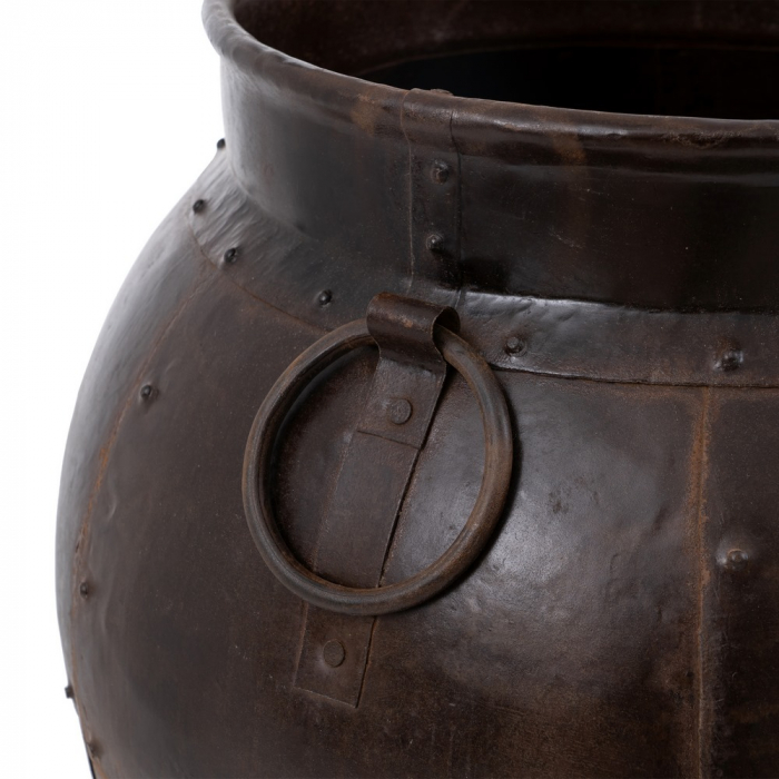 Vaza decorativa metalica cupru antichizat CreativDeco - Stil industrial pentru living [7]