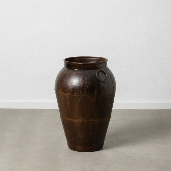 Vaza decorativa metalica cupru antichizat CreativDeco - Stil industrial pentru living [1]