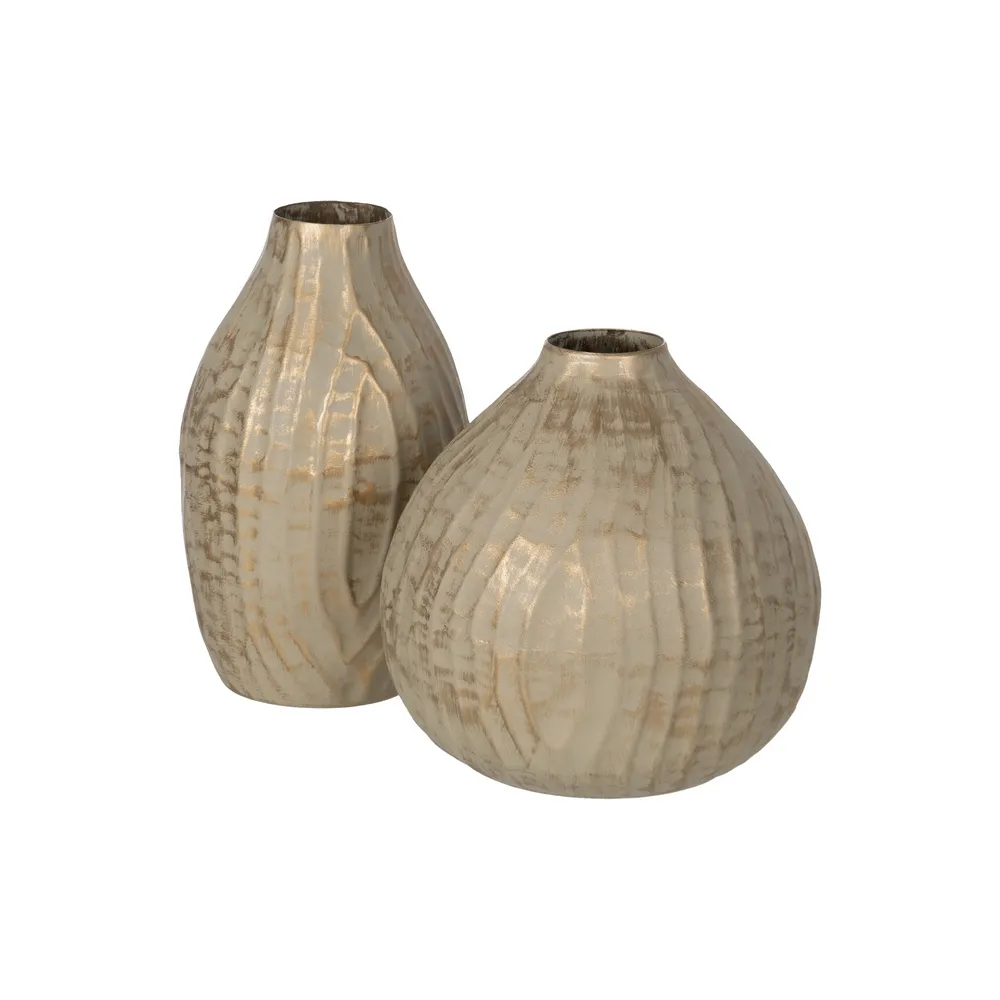 Vaza metalica cu model geometric | Obiecte decorative antice [6]